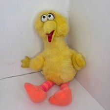 Vintage 1986 Sesame Street Talking Big Bird Plush Pull String Playskool Works