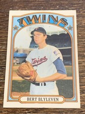 1972 TOPPS BERT BLYLEVEN #515 TWINS VG-EX+ OR BETTER