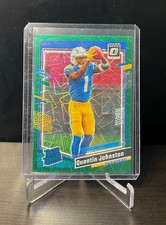2023 Donruss Optic Quentin Johnston Rated Rookie RC Green Velocity Prizm #265