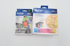 Brother LC61CL & LC61BK Ink Cartridges CYAN MAGENTA YELLOW BLACK Exp: 2024