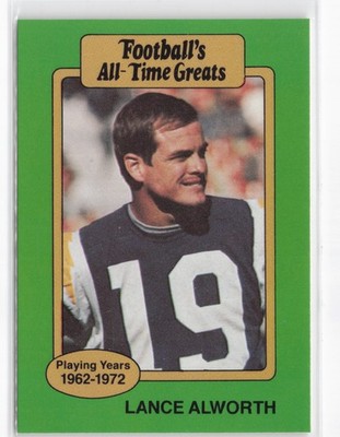 Lance Alworth 1987 Hygrade Football's All-Time Greats #NNO