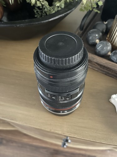 Camera Lens Mug Canon EF 24-105mm Coffee Mug Stainless Steel Cup Caniam Strata - Picture 4 of 4