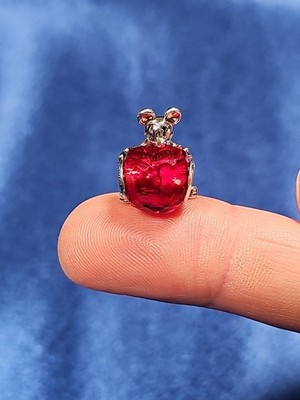 Pandora Disney Mickey Love Heart Charm S925 ALE Retired 