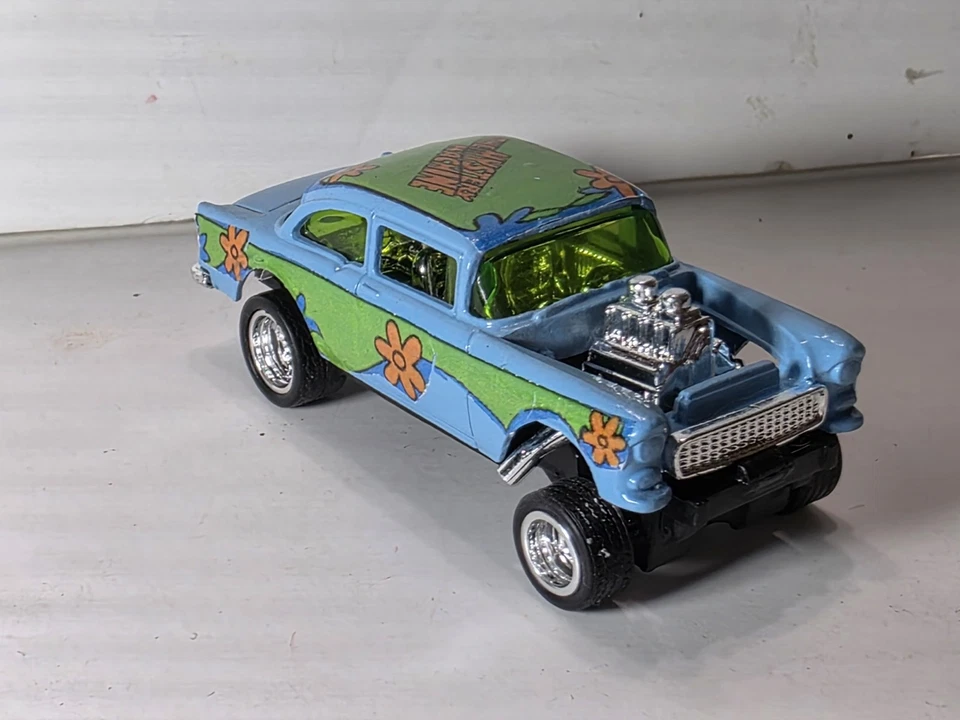 Hot Wheels **Personalizado**55 Chevy Gasser Scooby-doo Real Rider's  Foto 3 de 4