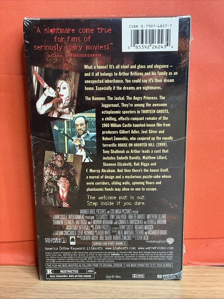 2001 Thirteen Ghosts-bonus Footage VHS~ Brand New - Image 2 of 2