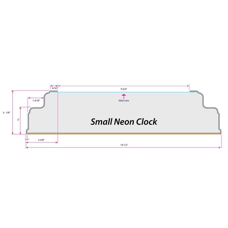 NCAA - Gonzaga Double Neon Ring, Logo Clock College Team Logo - Image 4 of 4