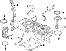 Genuine Nissan Fuel Tank 17202-7LG1A