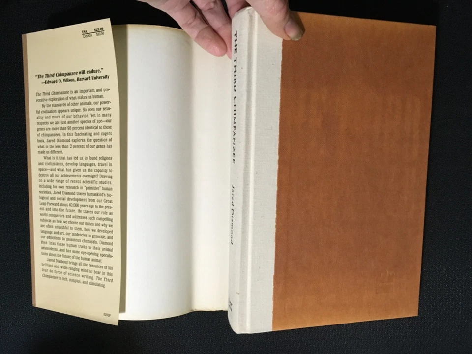 Лот Jared Diamond ОРУЖИЕ, МИКРОБЫ И СТАЛЬ Общество + ТРЕТИЙ ШИМПАНЗЕ 1-е издание HC - Изображение 3 из 4