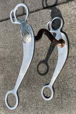 REINSMAN Aluminum 74C Sweet Iron Port Mouth Curb Bit Reining Cutting Show Horse