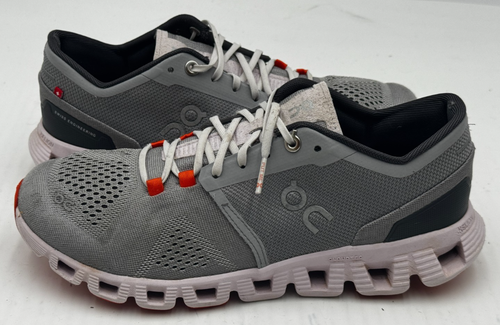 On Cloud X Womens Sneakers 8 Alloy Gray Lily Pink Lace-Up Running Shoes 40.99041 - Picture 2 of 10