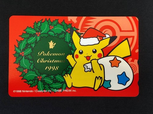 Pokemon Center Phone Card Japanese 1998 Christmas Pokémon Santa Pikachu - Picture 4 of 6