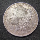 1902 Morgan Silver Dollar $1 - Philadelphia Mint - XF+ Det. - Scratched Obv.
