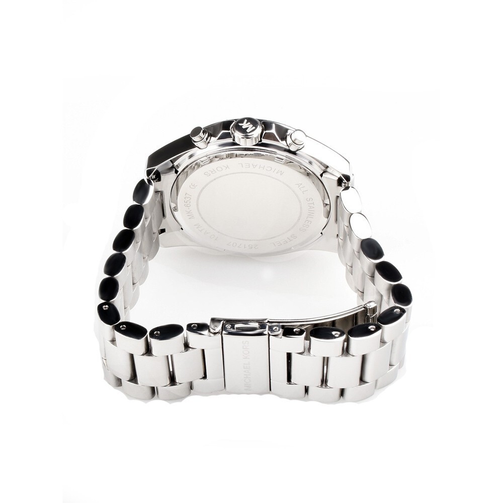 Michael Kors MK6537 Bradshaw Pavé Chronograph Silver Tone