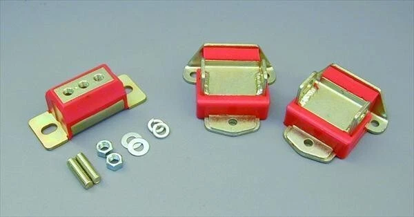 Soportes de motor y transmisión Prothane 58-82 GM C10 Biscayne Chevelle Corvette (ROJO) Foto 2 de 2