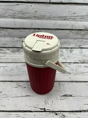 VTG Lipton Iced Tea Igloo 1/2 Gallon Promo Drink Cooler With Handle & Pour Spout