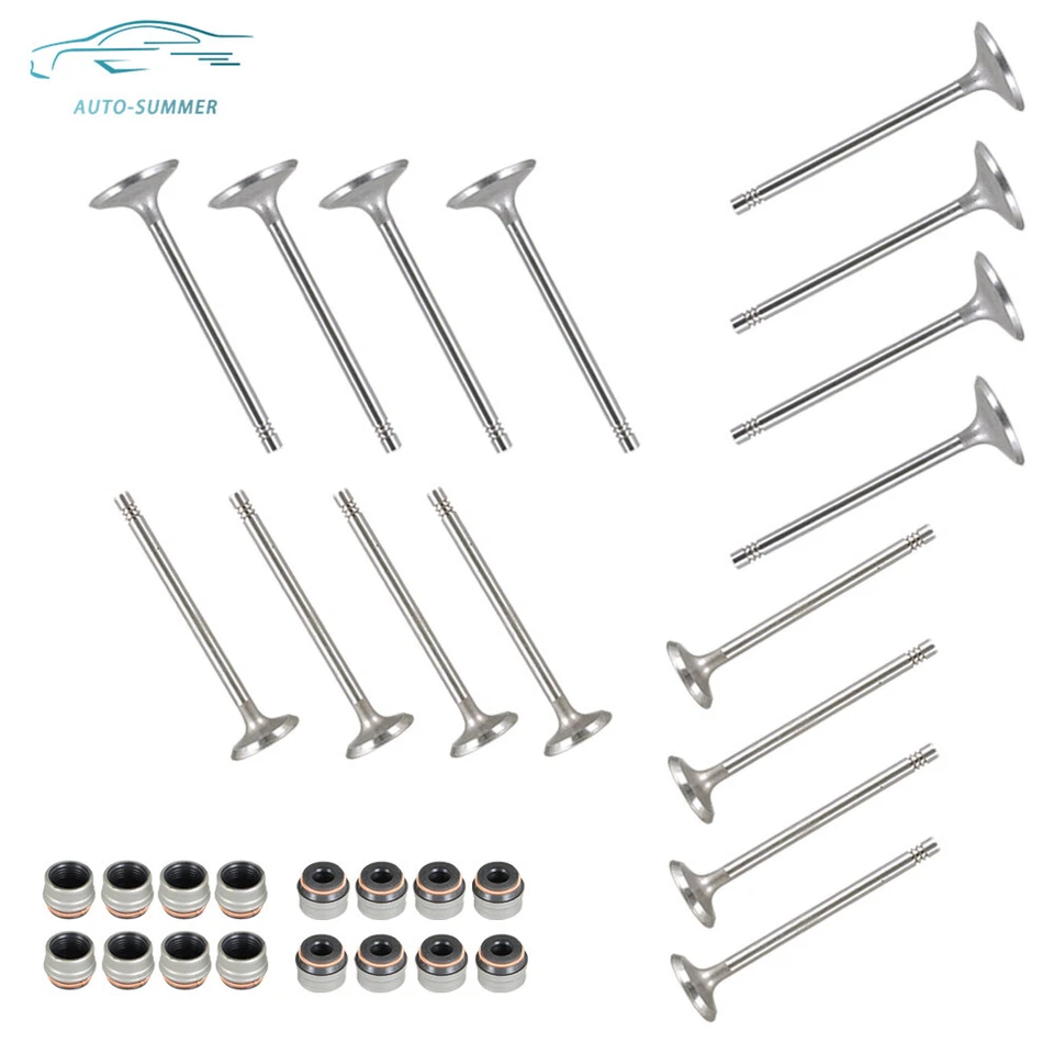 Válvulas de admisión y escape para Volkswagen Tiguan Passat Eos 2,0 L 2008-2015 NUEVO Foto 4 de 4