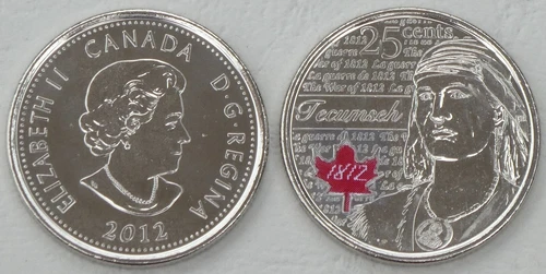 2012 Canada 25 Cents — photo from the most recent tracked eBay sale