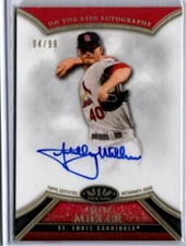 2013 Topps Tier One On The Rise Shelby Miller ROOKIE AUTO CARDINALS 94/99