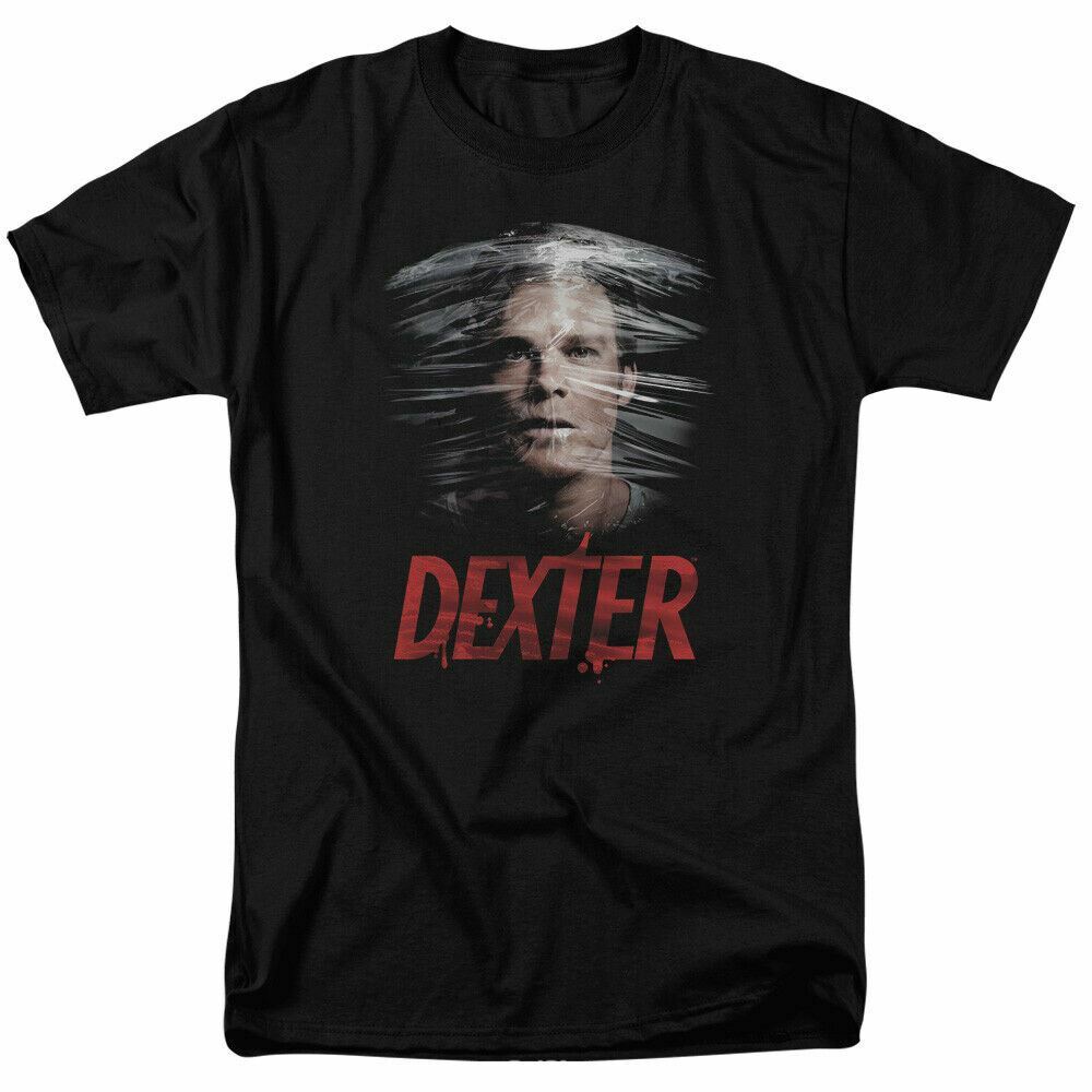 Dexter Plastic Wrap T Shirt Mens Licensed Classic TV Merch Serial 