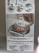 The First Years Rain Shower Baby Spa Newborn to Toddler Tub with Soothing Spray