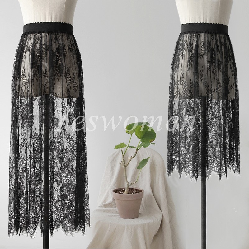 Lace Extender Half Slip Skirt for Women - Elegant Underskirt Petticoat  