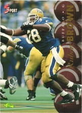 1995 Classic Five Sport #56 Ruben Brown Buffalo Bills