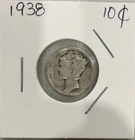 1938 10C Mercury Silver Dime - US Silver Coin