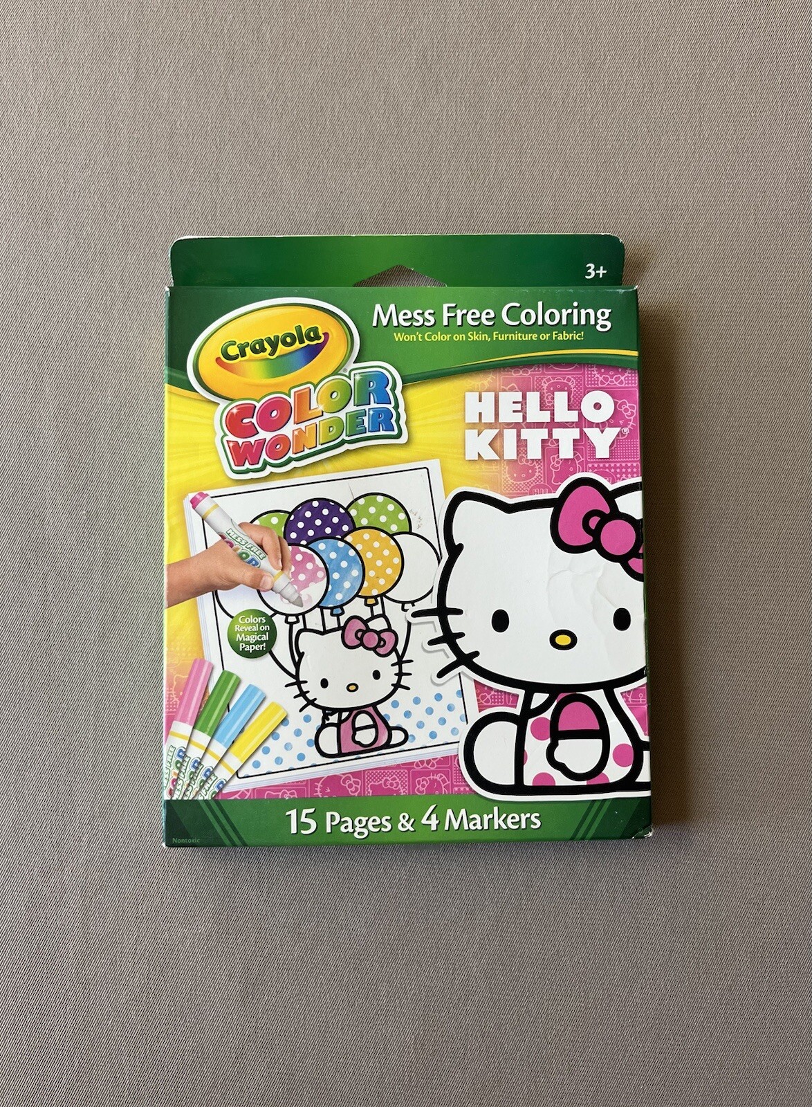 Crayola Color Wonder Hello Kitty Mess Free Coloring Pk~15 Pages & 4 Markers, New