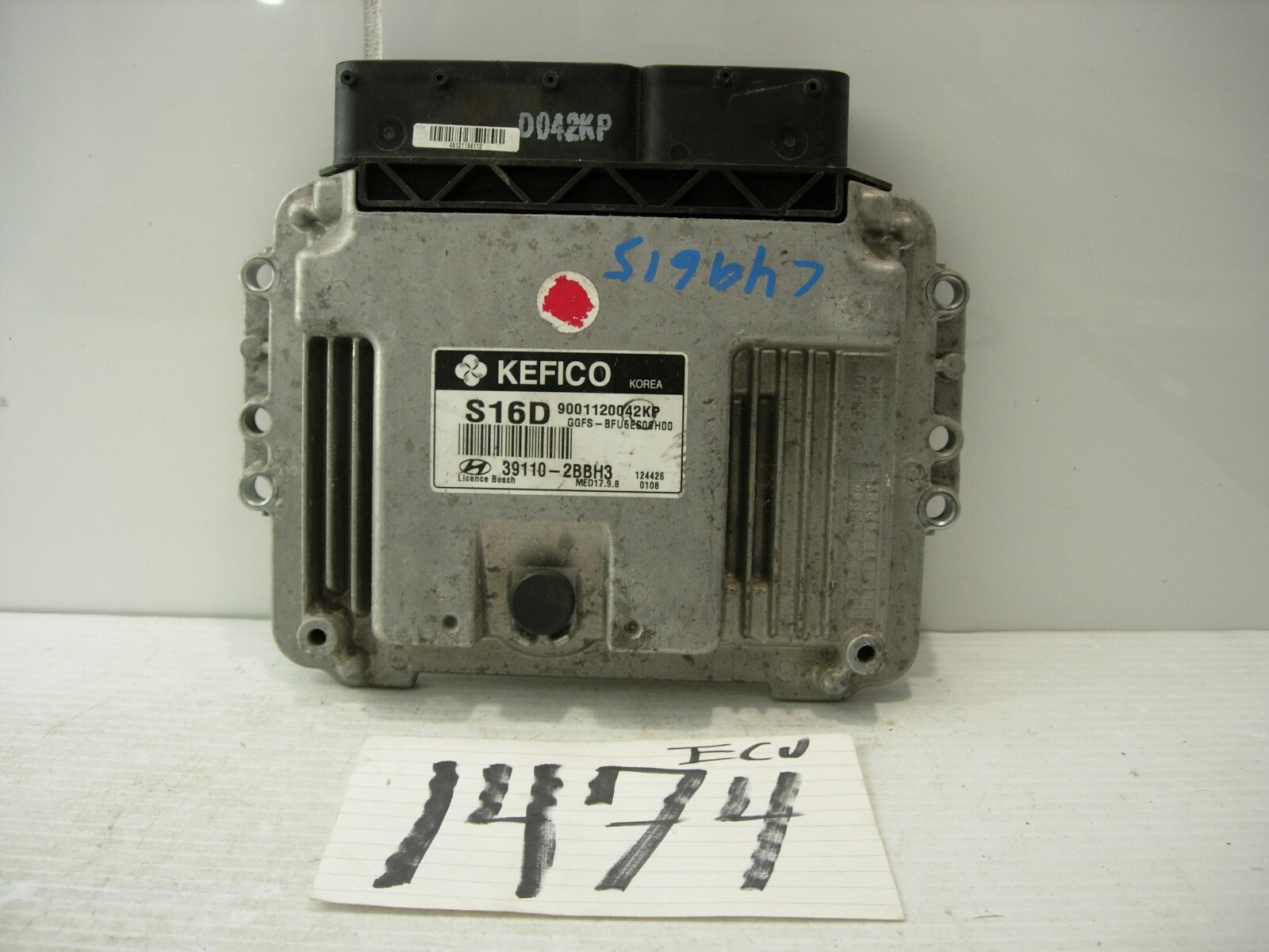 2012 Hyundai Veloster #1474 Engine Computer ECM ECU  39110-2BBH3