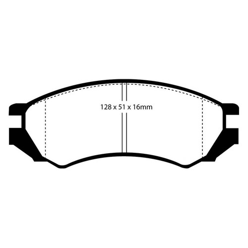 EBC Greenstuff Rear Brake Pads EBC101524 for Saturn SC SL SW - Picture 2 of 6