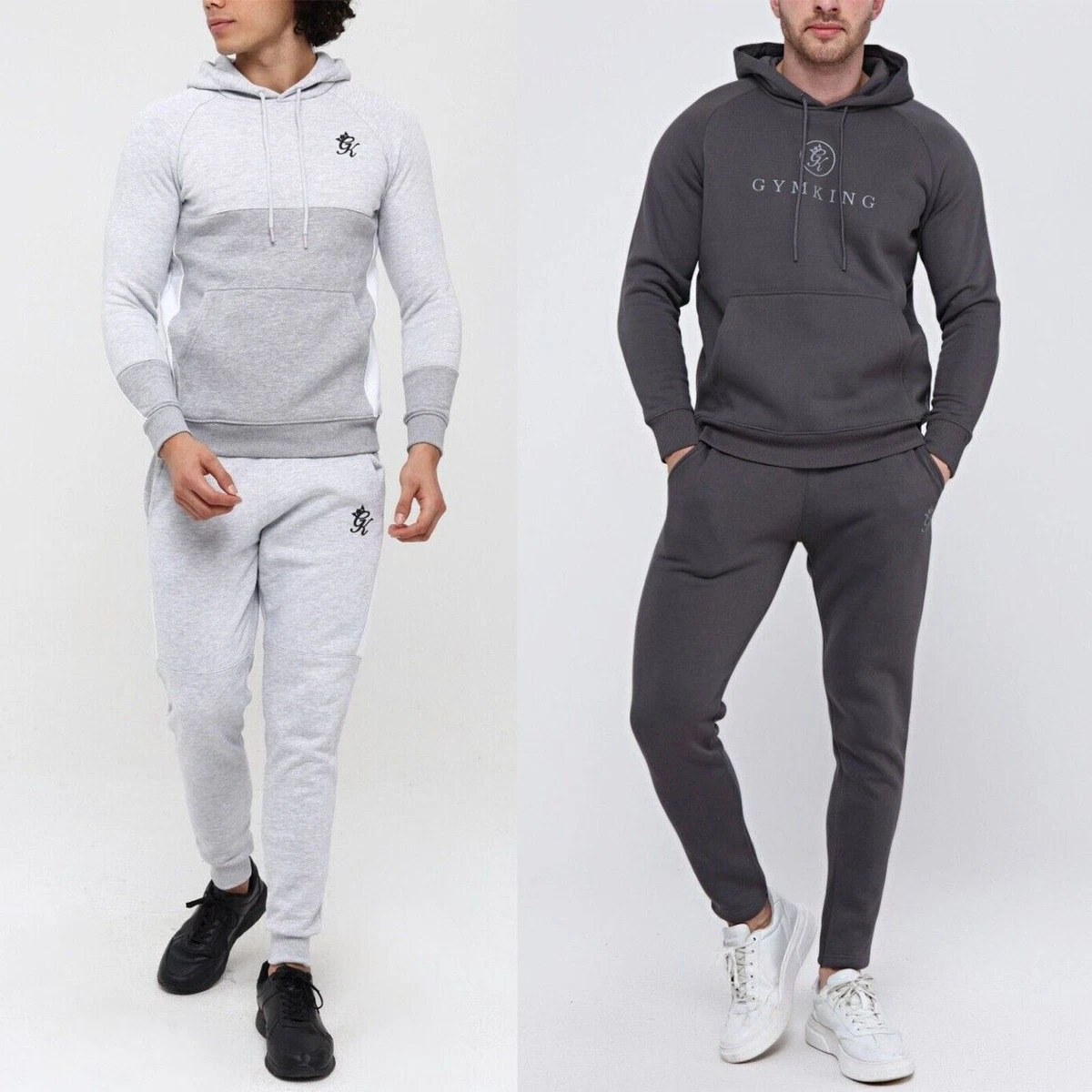 New Mens Full Tracksuit Set Pullover Hoodie Hooded Sweatshirt Joggers  Bottoms UK