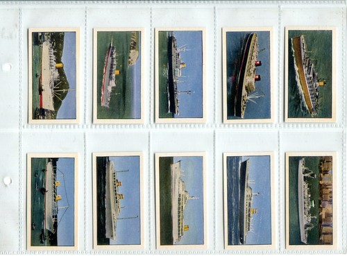 Passenger Liners 1963 Northern Co-op Cards - Full Set of 25 Cards