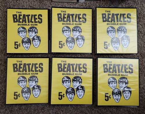 Beatles ALL SIX COMPLETE SETS OF 1964 TOPPS BUBBLE GUM CARDS IN NICE BINDERS!