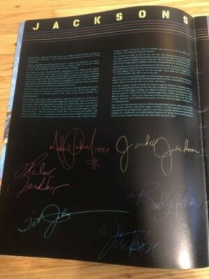 Victory Tour Book - Jacksons - Michael Jackson 1984 original