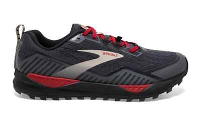 Brooks Cascadia 15 GTX Black/Ebony/Red 1103411D075, Men's Size 10.5 D (M)