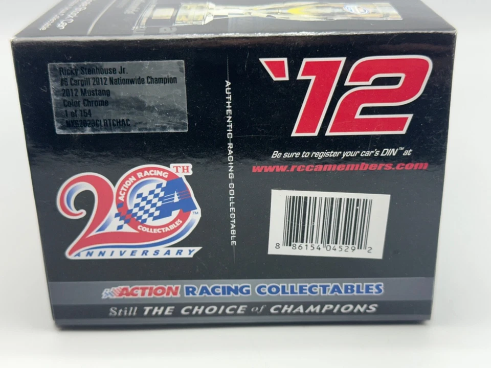 Acción Lionel #6 Ricky Stenhouse Jr 2012 Campeón Nacional Mustang Color Cromo Foto 4 de 4