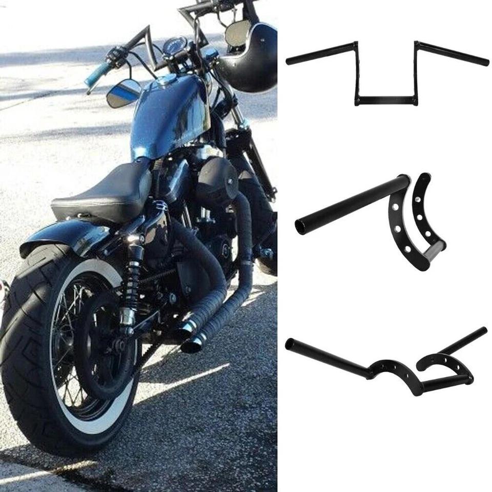 Motorcycle 1'' Handlebar Z Drag Bar For Yamaha V-Star XVS 250 650 950 1100 1300 Foto 3 de 4