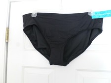 Tropical Escape Size 18 Black Solid Bikini Bottom New with Tag