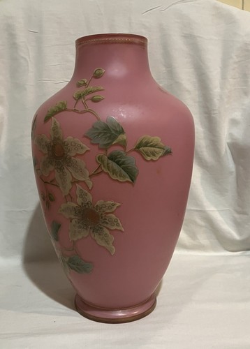 Art Nouveau Hand Painted Pink Lily Vase 1920’s - Picture 6 of 24