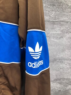 超希少 90s old adidas zip Hoodie brown Vintage 1990s Adidas Quarter Zip Hoodie Brown Size Small | eBay