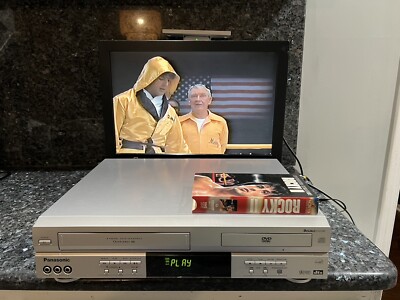 Panasonic PV-D4733S VCR/DVD Combo Player - TESTED - VCR WORKS