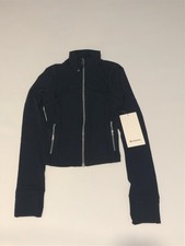 NEW LULULEMON Define Cropped Jacket Nulu 0 4 8 10 14 True Navy Mirror Silver