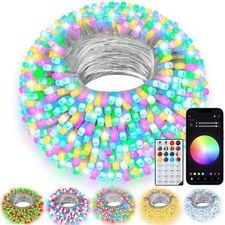 Smart String Lights, 200 LED 66Ft Color Changing Fairy Light with App, Music ...