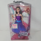 Barbie A Fashion Fairytale Marie-Alecia Doll with Dog NIB 2010 Purple Gown