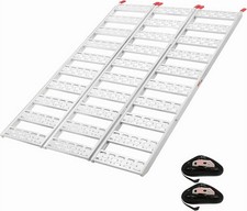 Portable Aluminum Tri-Fold Ramp 1500lb Capacity Motorcycle ATV Truck Bed Loading