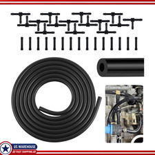 Vacuum Hose Kit 1pc 9.84ft Silicone Tubing Id 3mm X Od 9mm 30pcs Adapters