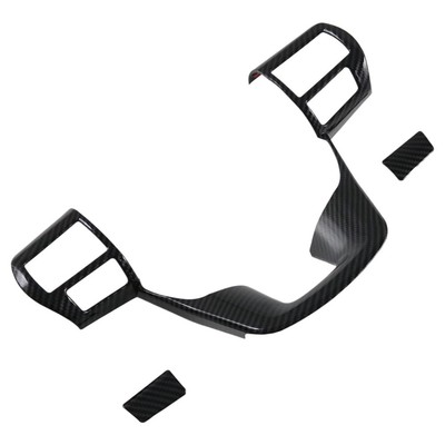 Für  Fortuner  2024, ABS-Kohlefaser, Auto-Lenkradabdeckung, Zierrahmen, Dek1954