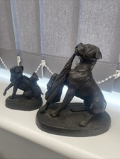 Boxer Dogs Collectible Ornaments Set of 2