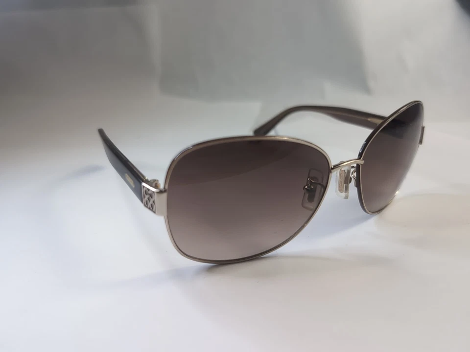 Gafas de sol Coach S1019 marco de metal marrón de gran tamaño 58-15 125 Foto 4 de 4