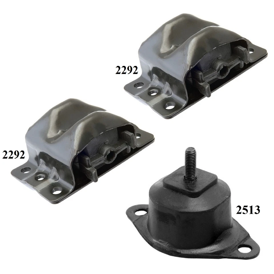 3 PIEZAS MONTAJE MOTOR Y TRANSMISIÓN APTO PARA CHEVROLET G10, G20, G30, K5 BLAZER, P20, P30... -AT Foto 2 de 4